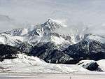 Borah Peak and the Lost River Range in winter.