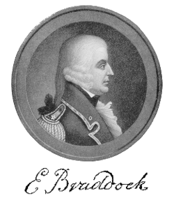 General Edward Braddock (note: the accuracy of this portrait has been widely challenged; no image of Braddock prior to his death is known to exist)