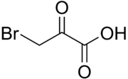 Skeletal formula of bromopyruvic acid