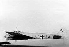 A photo of a Ju 88A displaying Geschwaderkennung of Lehrgeschwader 1.