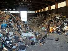 Waste accumulates at a facility in Cambridge.