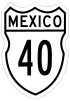 Federal Highway 40 shield