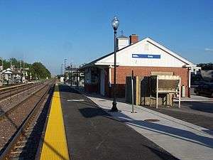 Cary station looking to the southeast.