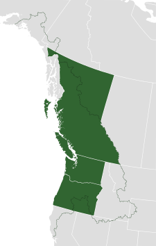 Proposed boundaries in respect to current political territorial entities (Washington, Oregon and British Columbia).