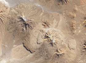 A photography of the Chao lava dome and flows