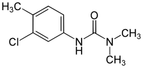 Skeletal formula of chlortoluron