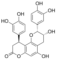 Chemical structure of cinchonain-Ib