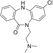 Skeletal formula of clobenzepam