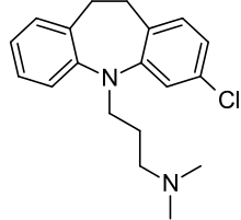 Skeletal formula of clomipramine