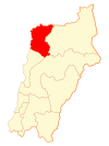 Map of Chañaral commune in the Atacama Region