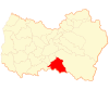 Map of Chimbarongo commune in the O'Higgins Region