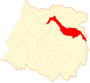 Map of Molina commune in the Maule Region