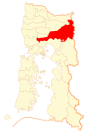 Location of Puerto Varas commune in Los Lagos Region