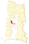 Location of the Quemchi commune in Los Lagos Region