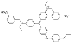 Skeletal formula of Coomassie Brilliant Blue R-250