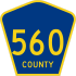 County Route 560  marker