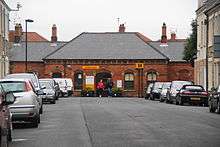 Cullercoats Metro station exterior in 2012