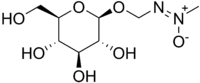 Chemical structure of cycasin