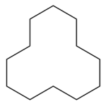 Skeletal formula of cyclododecane