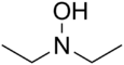 Skeletal formula of diethylhydroxylamine