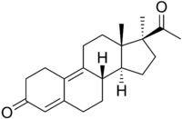 Skeletal formula of demegestone