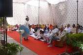 Another devotee dancing to Bavji’s bhajan