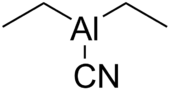 Skeletal formula of diethylaluminium cyanide