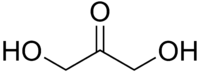 Skeletal formula of dihydroxyacetone