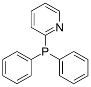 Skeletal formula of diphenyl-2-pyridylphosphine