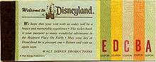 old Disneyland ticket book