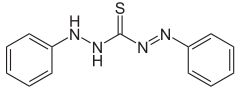 Skeletal formula of dithizone