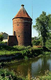 Round structure that survived from the ancient city wall