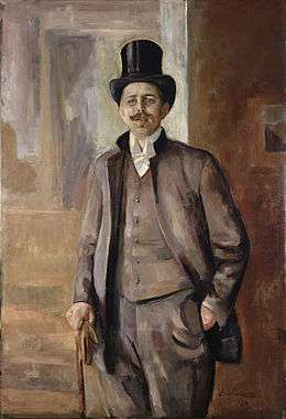 Edvard Munch portrait painting of Dornberg 1889.