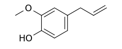 Skeletal formula of eugenol