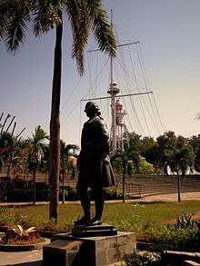 Statue of Francis Light in the Fort of Cornwallis