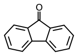 Skeletal formula of fluorenone