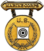 Former U.S. Marine Corps Gold Rifle Marksmanship Competition Badge