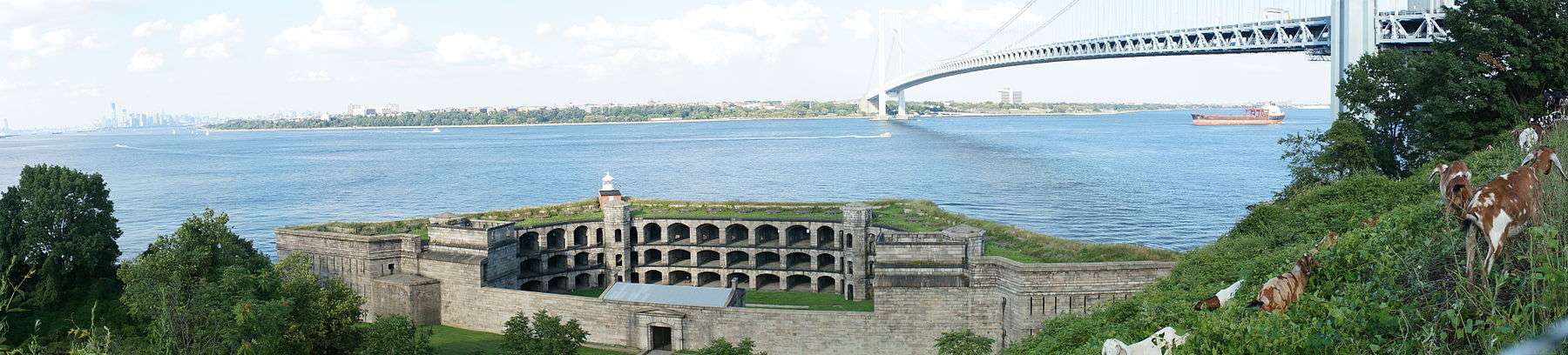 Verrazano-Narrows Bridge and Fort Wadsworth