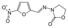 Structural formula of furazolidone