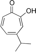 Skeletal formula of hinokitiol