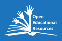 English language version of global logo for open educational resources.