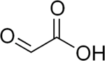 Skeletal formula of glyoxylic acid