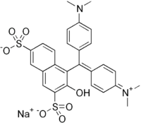 Skeletal formula of Green S