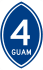 Guam Highway 4 marker