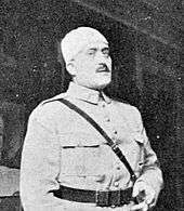 middle-aged man in French military uniform of the First World War