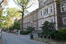 Hamilton Walk and the John Morgan Building at the Perelman School of Medicine