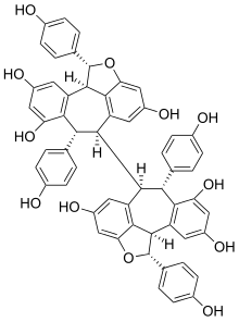 Chemical structure of hopeaphenol