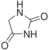 Skeletal formula of hydantoin