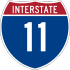 Interstate 11 marker