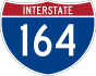 Interstate 164 marker